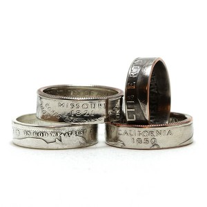 Quarter Coin Rings